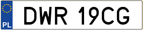Truck License Plate